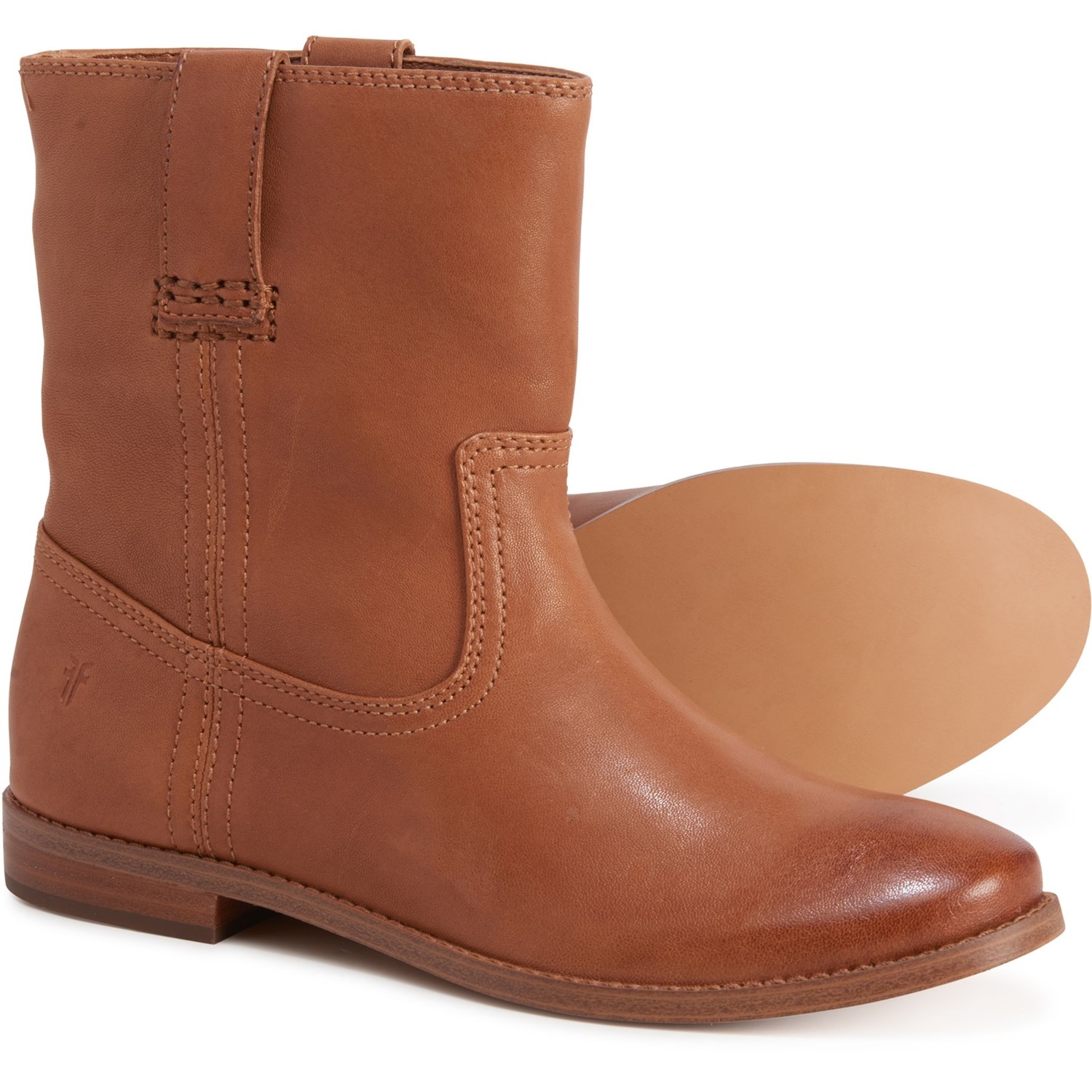 frye anna short leather boot