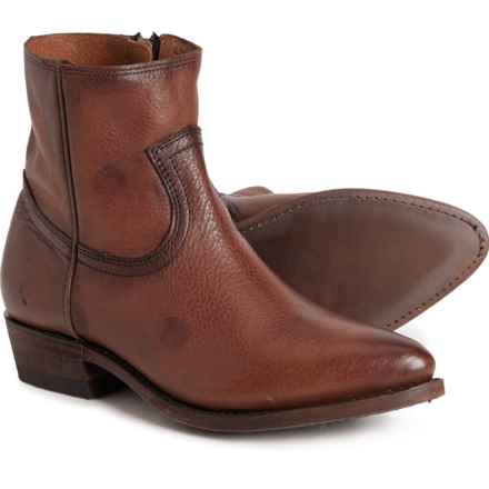 Frye Billy Inside-Zip Booties - Leather (For Women) in Stone