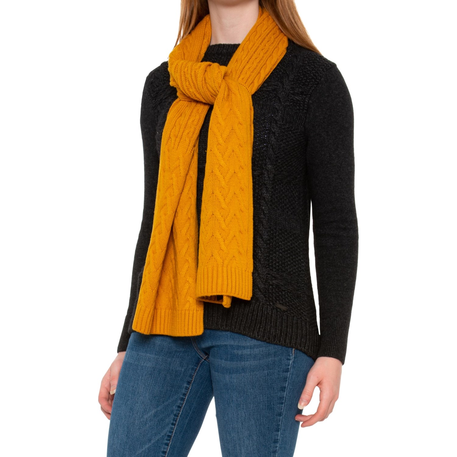 Frye CableKnit Scarf (For Women) Save 50