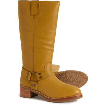 Frye Camryn Tall Shaft Harness Boots - Leather (For Women) in Banana