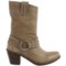 103RM_4 Frye Carmen Harness Short Leather Boots (For Women)