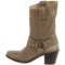103RM_5 Frye Carmen Harness Short Leather Boots (For Women)