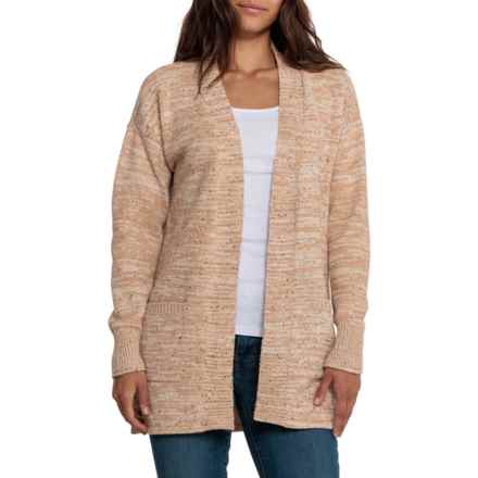 Frye Donegal Open Cardigan Sweater in Russet Combo