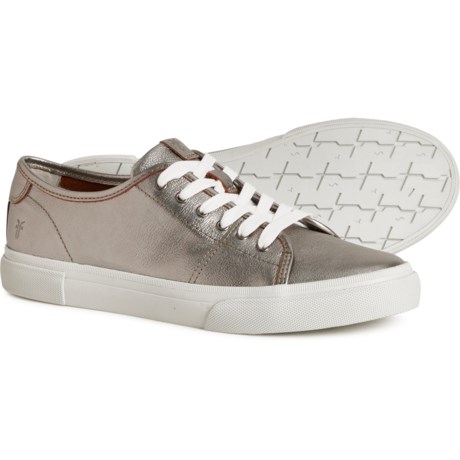 Frye Gia Sneakers - Leather (For Women) in Pewter Metallic