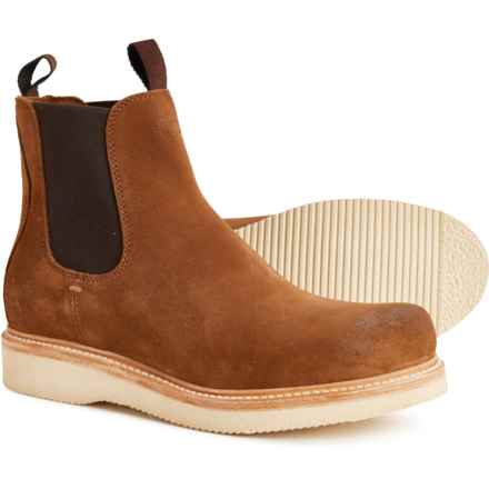 Frye Hudson Chelsea Wedge Boots - Suede (For Men) in Bark