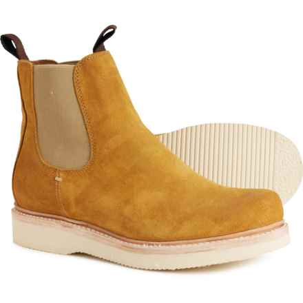 Frye Hudson Chelsea Wedge Boots - Suede (For Men) in Golden Rod