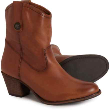 Frye Jackie Button Short Boots - Leather (For Women) in Cognac