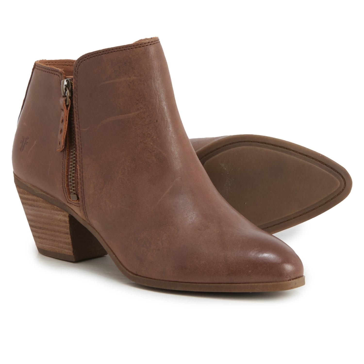 Frye judith zip bootie ash hotsell