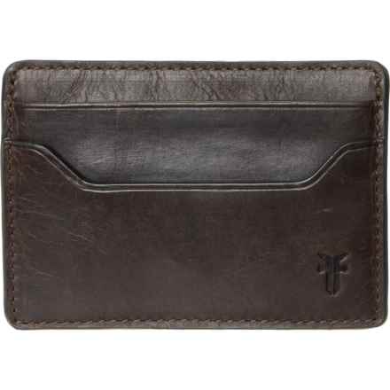 Frye Logan Money Clip Card Case - Leather in Slate