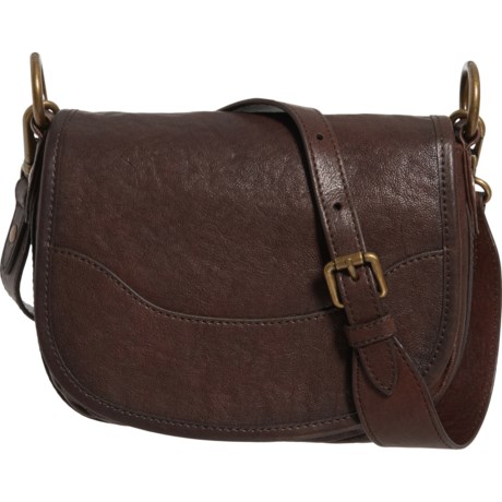 frye lucy leather saddle bag