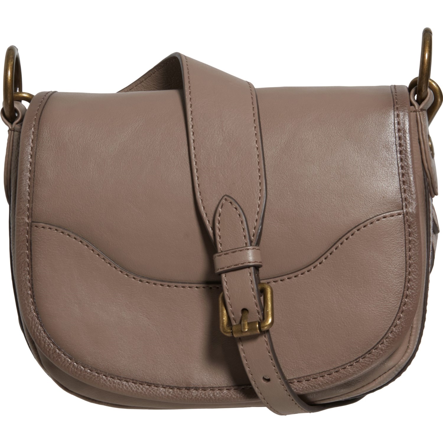 frye lucy leather saddle bag