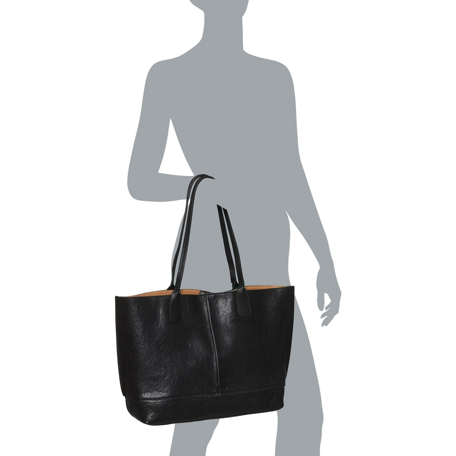 frye lucy leather tote bag