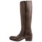 7833K_2 Frye Lynn Strap Tall Leather Boots (For Women)