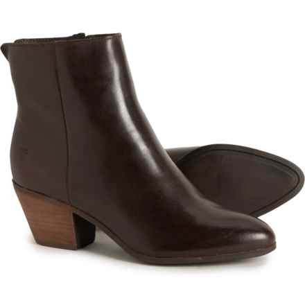 Frye Megan Booties - Leather (For Women) in Chocolate