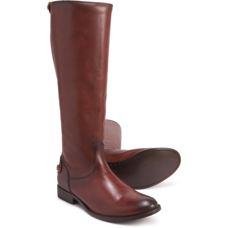 frye melissa button back zip leather boot