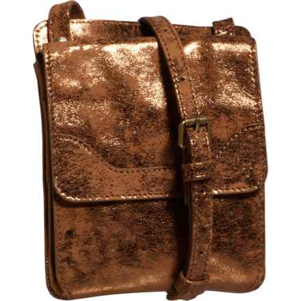 Frye Melissa Metallic Sling Crossbody Bag (For Women) in Bronze