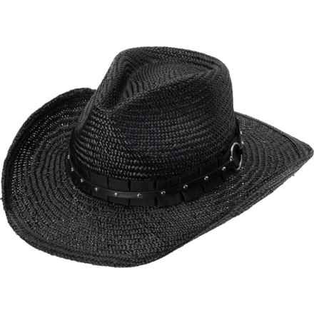 Frye Pinch Crown Cowboy Hat in Black