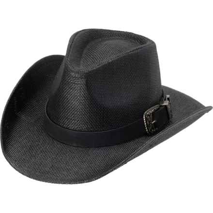Frye Pinch Crown Cowboy Hat in Black