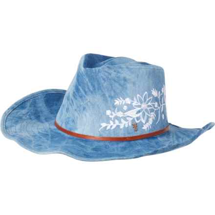 Frye Pinch Crown Cowboy Hat in Blue