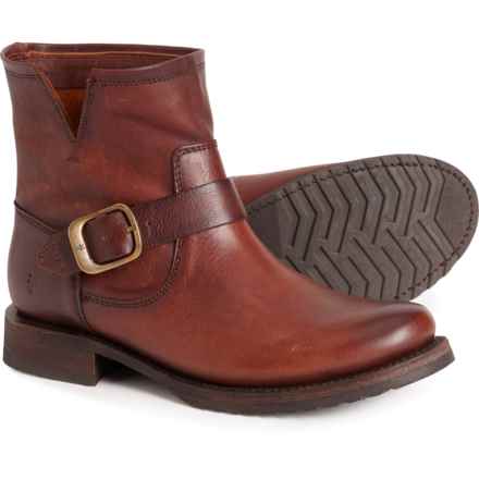 Frye Veronica Booties - Leather (For Women) in Redwood