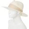 3PUNY_2 Frye Woven Fedora with Frayed Band and Metal Harness (For Women)