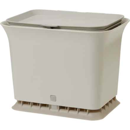 Fresh Air Odor-Free Kitchen Compost Collector - 1.5 gal. in Gray