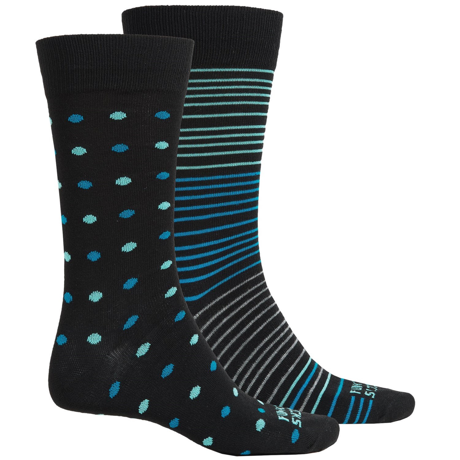 Funky Socks Light Socks – 2-Pack, Crew (For Men)