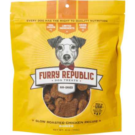 Furry Republic Slow Roasted Chicken Air-Dried Bones Dog Treats - 6 oz. in Chicken