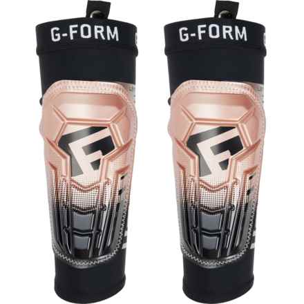 G-Form Pro-S Vento Soccer Shin Guards - Pair (For Boys and Girls) in Rose/Black