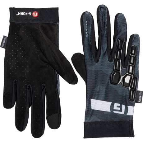 G-Form Sorata 2 Trail Mountain Bike Gloves - UPF 50+ (For Boys and Girls) in Black/White