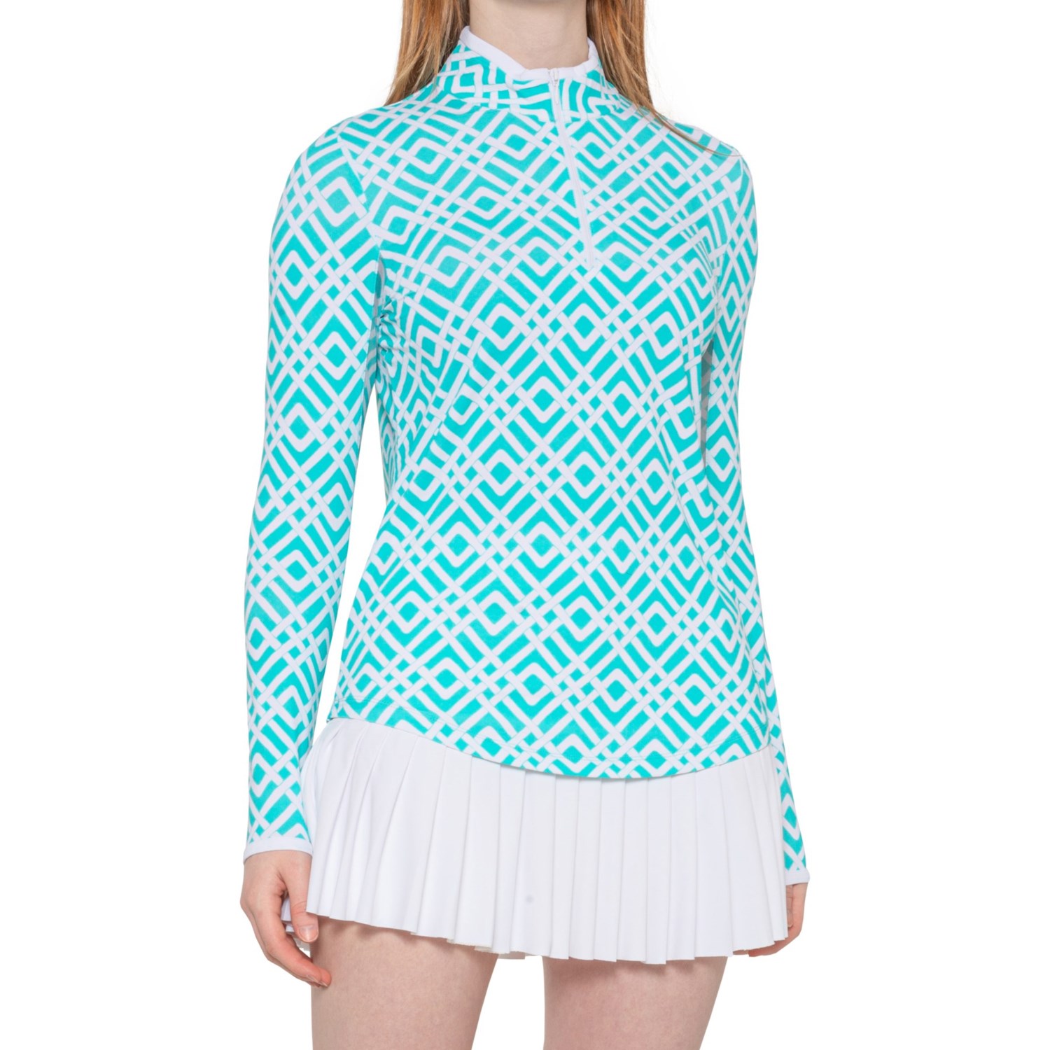 G LIFESTYLE GOLF BY GOTTEX ColorBlock Mock Neck Shirt (For Women) Save 65