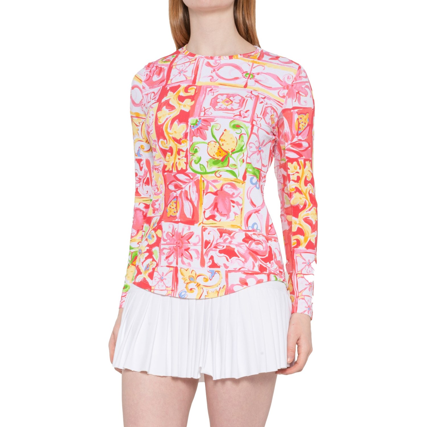 G LIFESTYLE GOLF BY GOTTEX Printed Crew Neck Shirt (For Women) Save 66