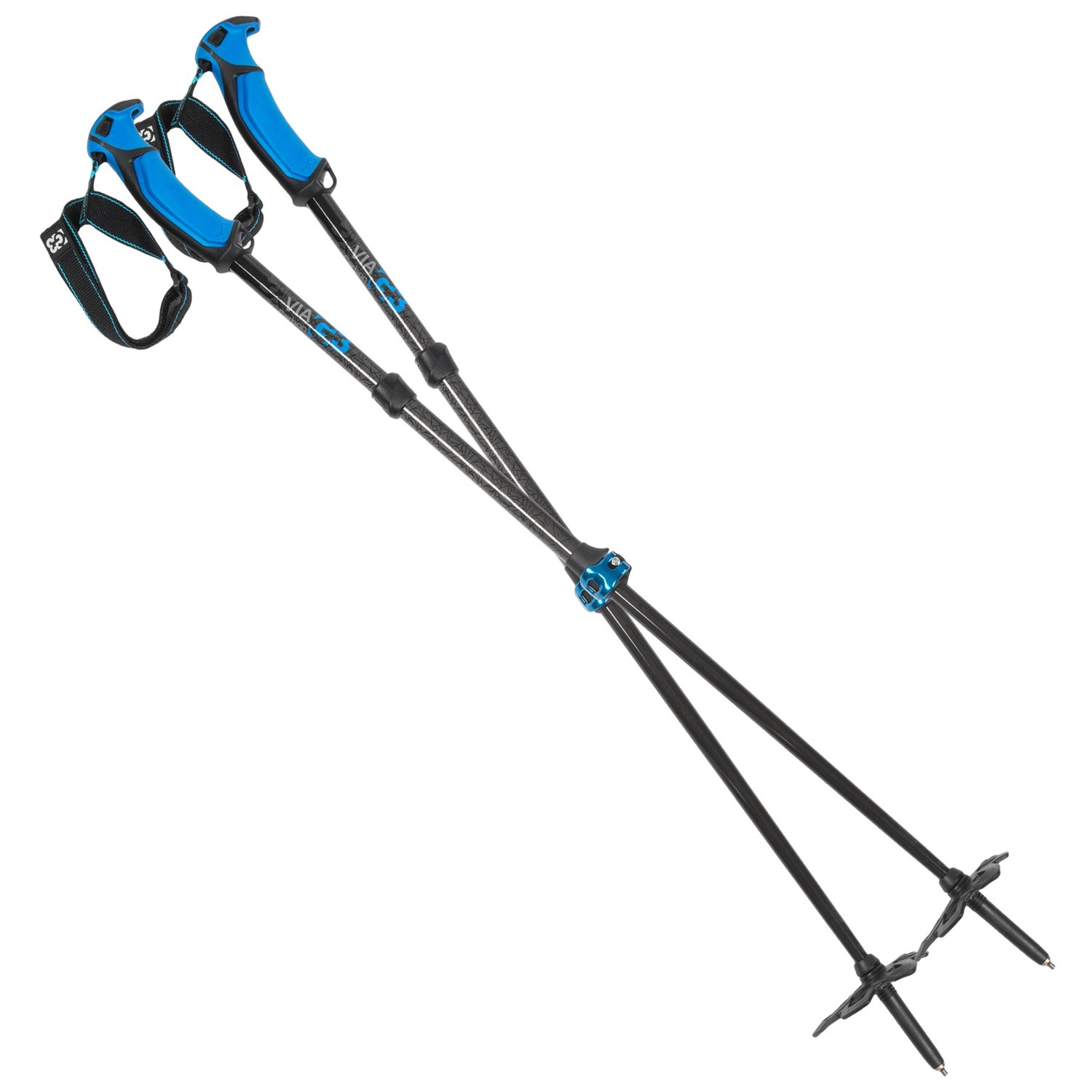 G3 Via Carbon Backcountry Ski Poles - 95cm, Adjustable, Pair - Save 53%