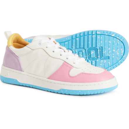 Gadol by Vintage Havana Style 1 Court Sneakers - Leather (For Women) in White/Pink Multi