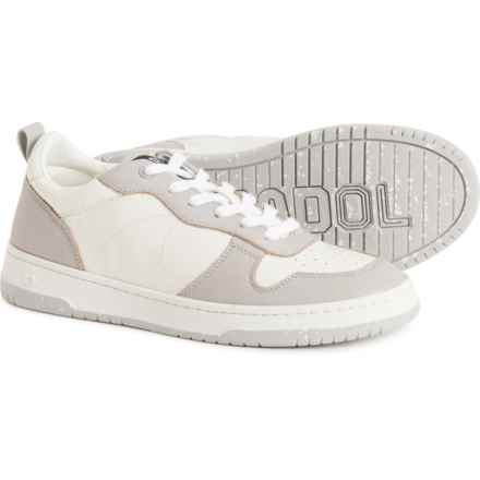 Gadol by Vintage Havana Style 1 Lace-Up Court Sneakers - Leather (For Women) in White/Grey
