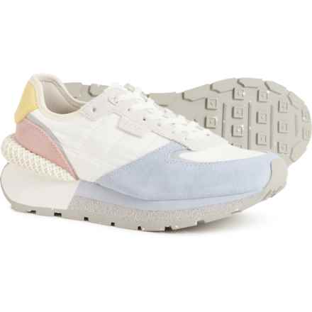 Gadol by Vintage Havana Style 2 Lace-Up Sneakers (For Women) in White/Sky/Yellow