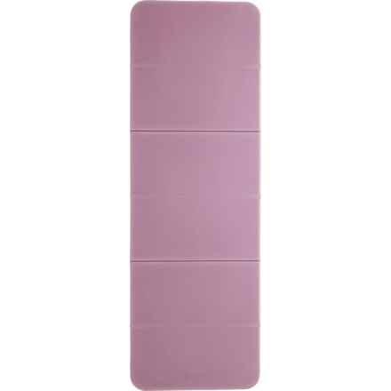Gaiam Easy-Fold Fitness Mat - 72x24”, 12 mm in Dusty Pink
