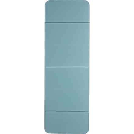 Gaiam Easy-Fold Fitness Mat - 72x24”, 12 mm in Seafoam
