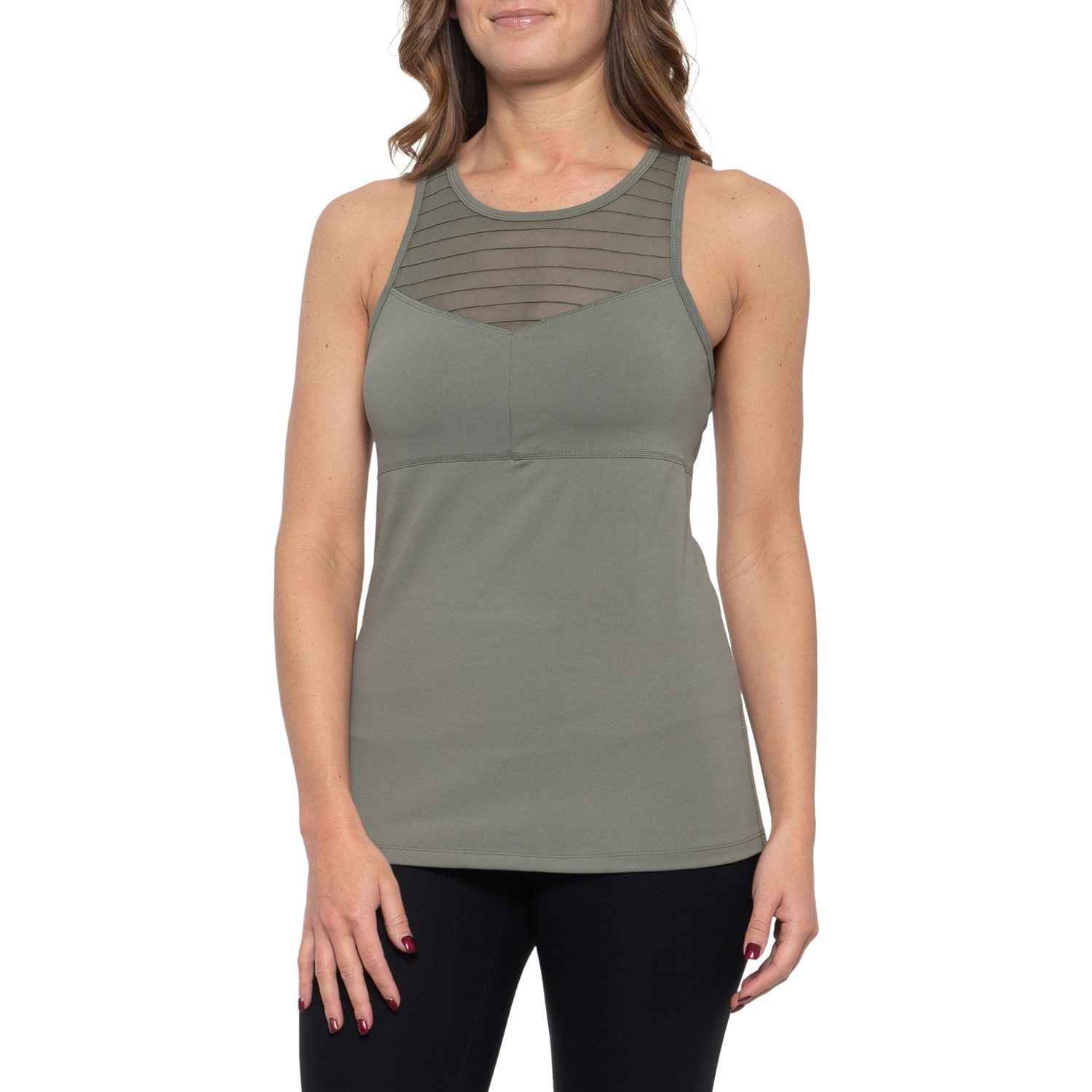 workout top with shelf bra