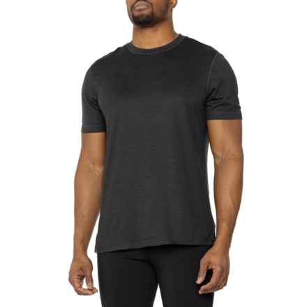 Gaiam Everyday Basic Crew T-Shirt - Short Sleeve in Black Heather