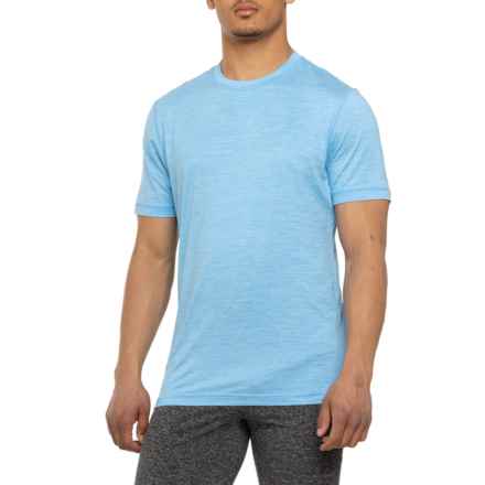 Gaiam Everyday Basic Crew T-Shirt - Short Sleeve in Bonnie Blue Heather