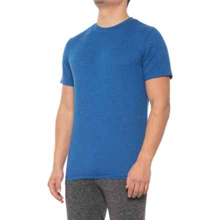 Gaiam Everyday Basic Crew T-Shirt - Short Sleeve in Classic Blue Heather