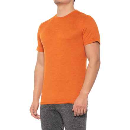 Gaiam Everyday Basic Crew T-Shirt - Short Sleeve in Gold Flame Heather