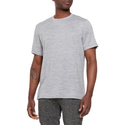 Gaiam Men's Small Heather Black Performance T-Shirt 4% Spandex Short Sleeve