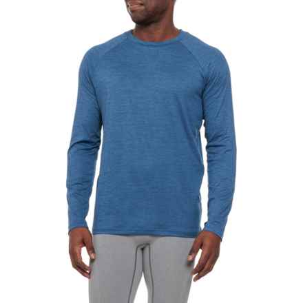 Gaiam Everyday Basic T-Shirt - Long Sleeve in True Navy Heather