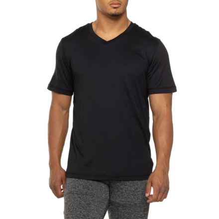 Gaiam Everyday Basic T-Shirt - V-Neck, Short Sleeve in Black