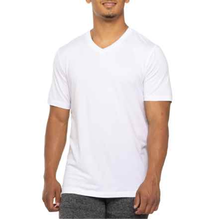 Gaiam Everyday Basic T-Shirt - V-Neck, Short Sleeve in Stark White