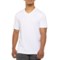 Gaiam Everyday Basic T-Shirt - V-Neck, Short Sleeve in Stark White