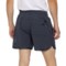 4NMFY_2 Gaiam Lunge Storm Stretch-Woven Shorts - 5”, Built-In Brief