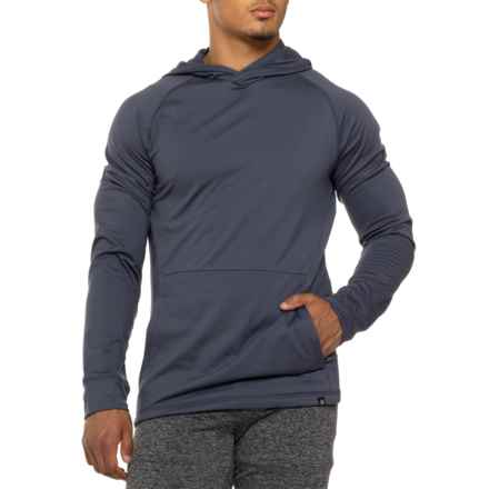 Gaiam Supine Hooded Shirt - Long Sleeve in Cool Grey